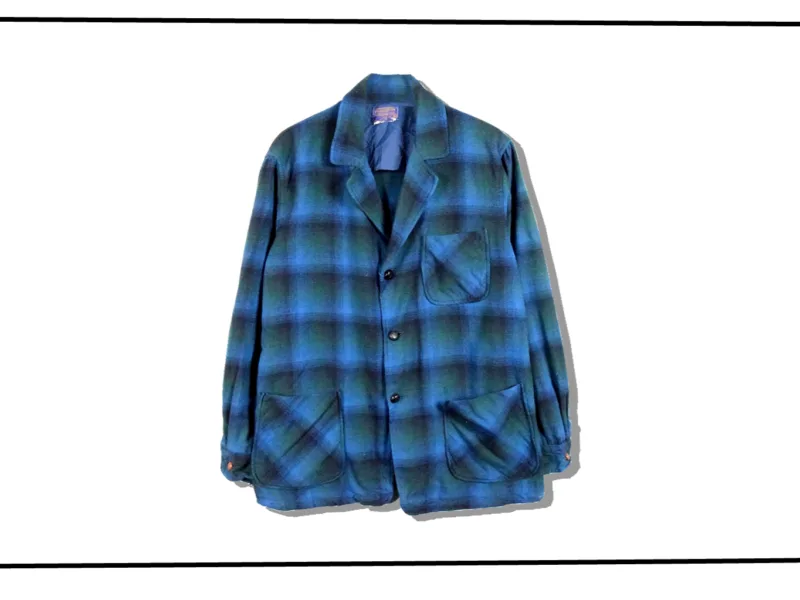 Pendleton wool ombre　Check tailored Jacket